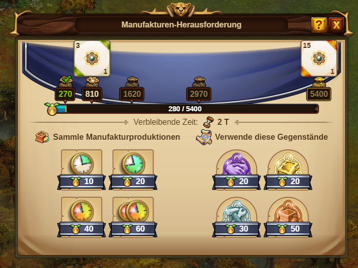 Screenshot: Manufakturen-Herausforderung November 2019: Fenster