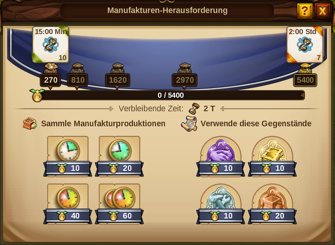 Screenshot: Manufakturen-Herausforderung - September 2019