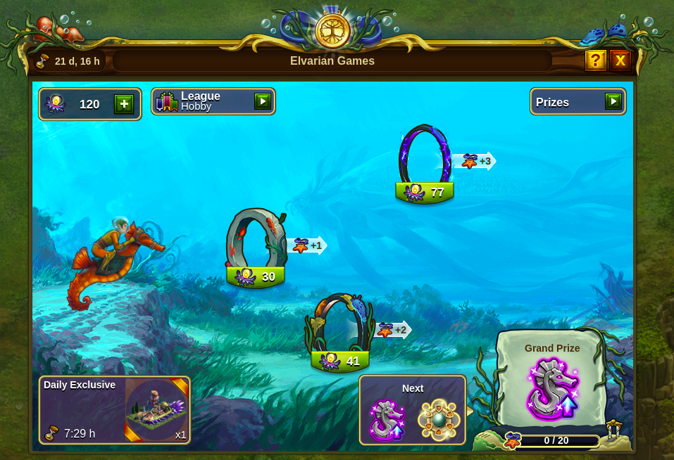 Elvarische Spiele Event 2021 Event Fenster: Bild vom Beta-Server