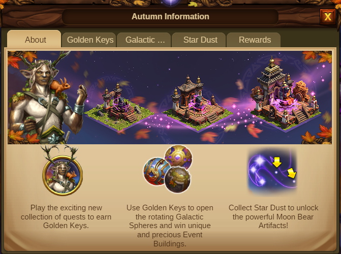 Herbstliche Sternzeichen 2020 Event info Screenshot Tab 1