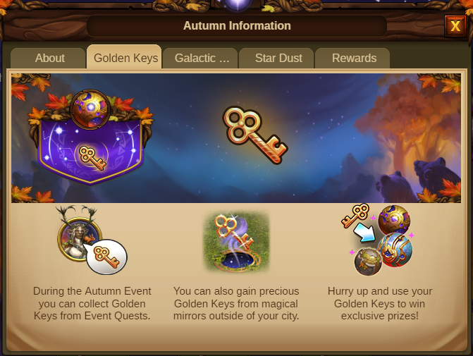 Herbstliche Sternzeichen 2020 Event info Screenshot Tab 2
