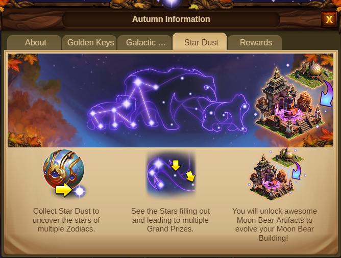 Herbstliche Sternzeichen 2020 Event info Screenshot Tab 4