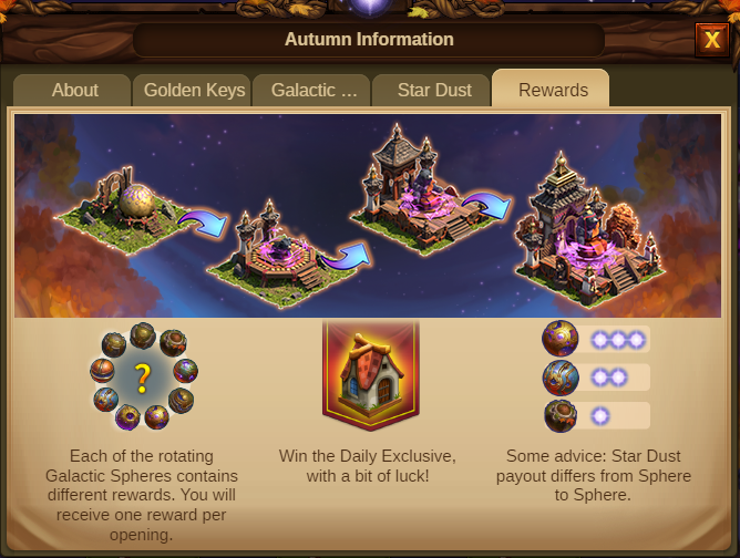Herbstliche Sternzeichen 2020 Event info Screenshot Tab 5