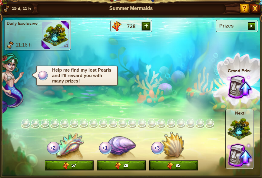 Sommer Meerjungfrauen Event: Bild vom Beta-Server